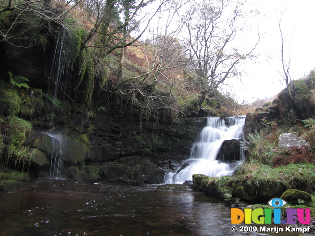 SX10754 Waterfall in Caerfanell river, Brecon Beacons National Park